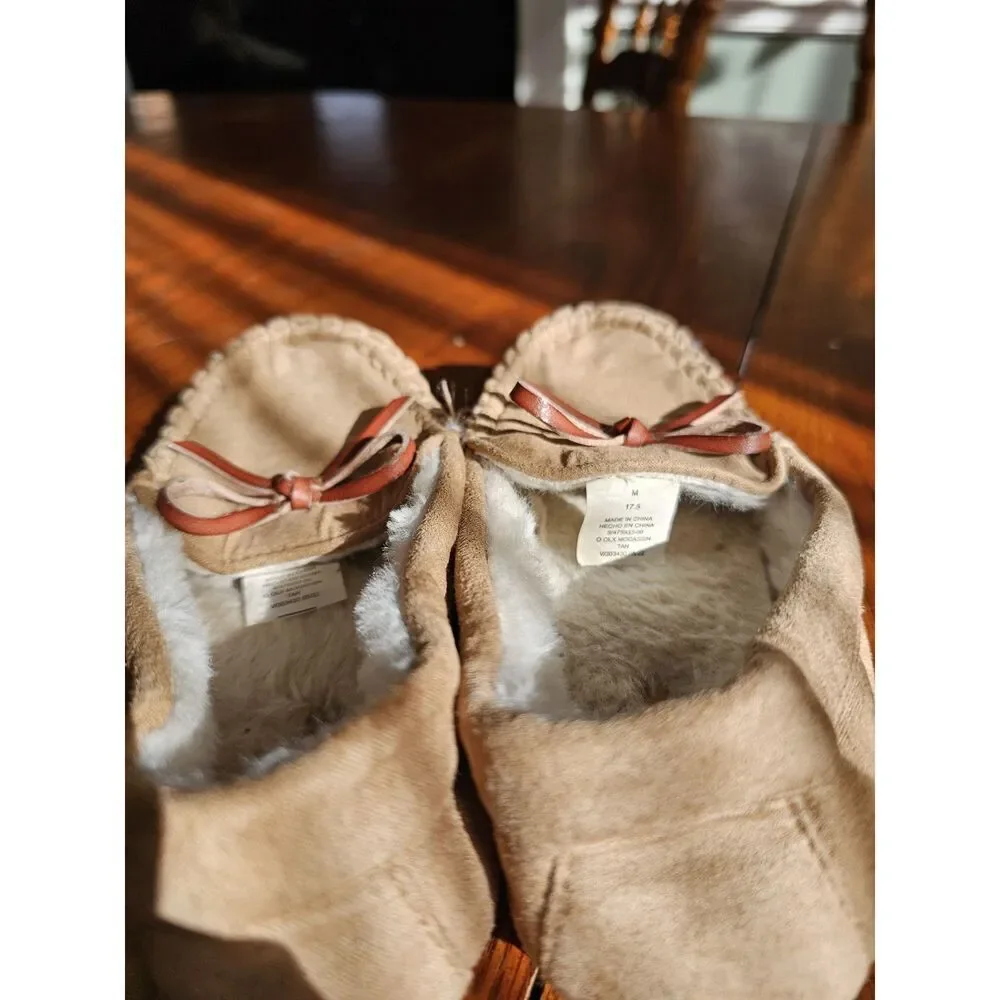 Old Navy Unisex Moccasins Slippers‎ Toddler Kids Medium 9/10